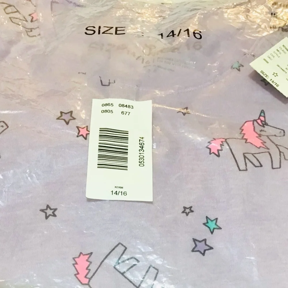 Justice Stars And Unicorns Long Sleeve Shirt